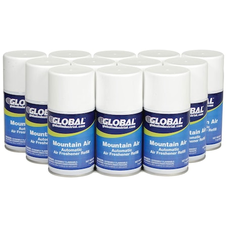 Big D Automatic Air Freshener Refills, Mountain Air 7 oz. Can, 12PK 463GG